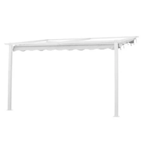 Jabo 10147 vit väggmonterad pergola med duktak